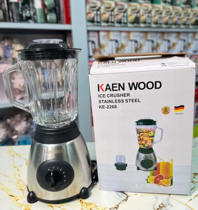 Kaen Wood KE-2268 Ice Crusher & Stainless Steel Blender