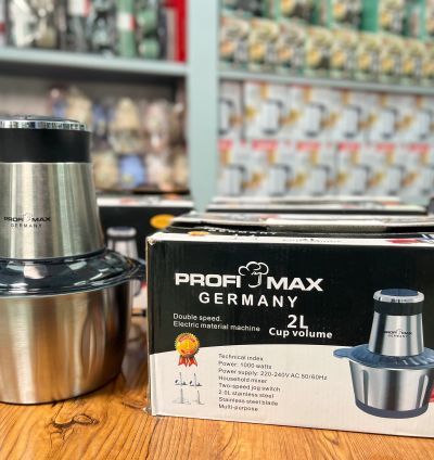 Profimax Germany 2L Electric Food Chopper – 1000W High-Speed Meat Grinder